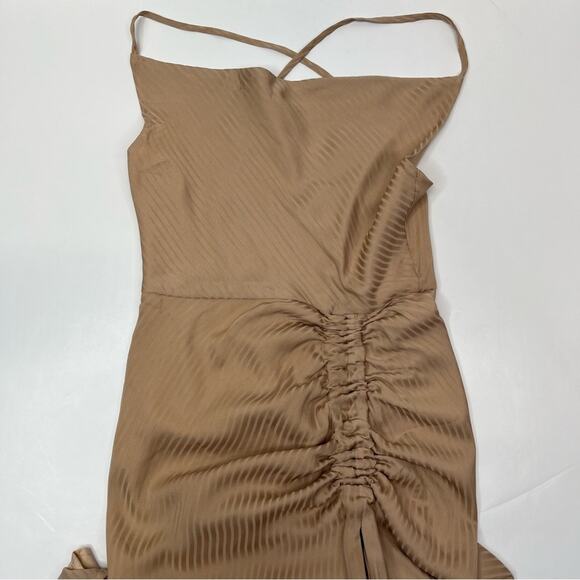 Revolve NBD Davis maxi dress with side slit tan - XS - Picture 2 of 10